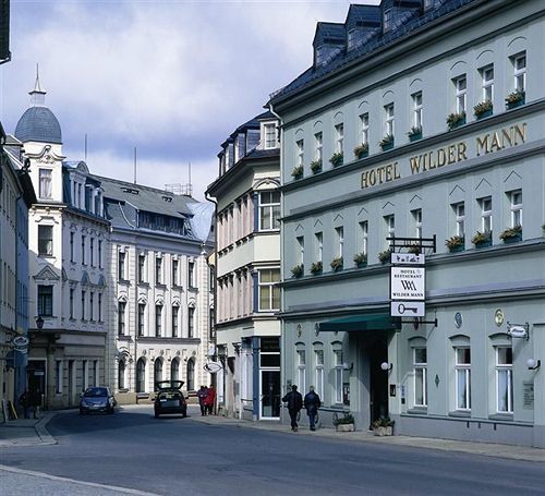 Hotel Wilder Mann Annaberg-Buchholz Exterior foto
